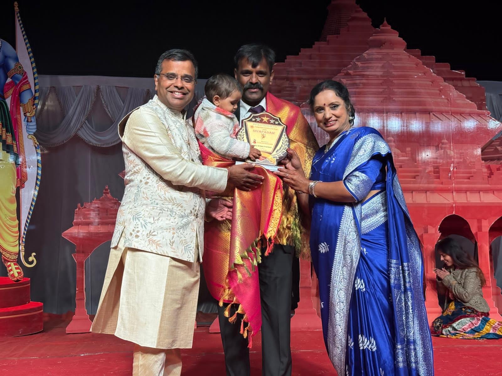 Networking reception with branded decor