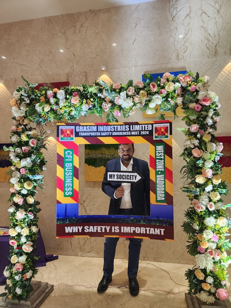 Large conference setup with audience seating