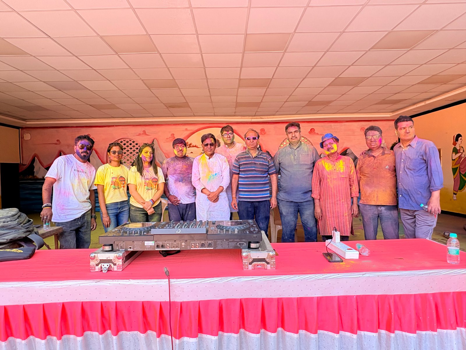 A beautifully decorated reception area for a social event